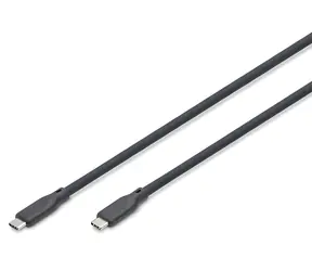 Digitus USB-C černá / Kabel / USB 3.2 Gen 2 / 10 Gbps / PD 100 W / 1 m
