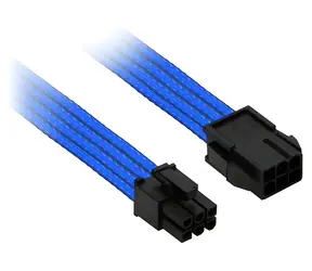 Nanoxia NX6PV3EB modrá / Prodlužovací kabel PCI-E 6-pin / 30 cm