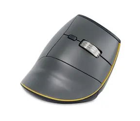 BakkerElkhuizen FastForward šedá / Ergonomická bezdrátová myš / Bluetooth 5.1 / 2.4 GHz / USB-C / 8 tlačítek