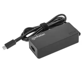 Manhattan 65W USB-C černá / Napájecí adaptér / Power Delivery 3.0 / 100-240 V / 1,2 m kabel