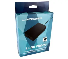 LC-Power LC-NB-PRO-90 / Napájecí adaptér pro notebook / 90 W / 100-240 V