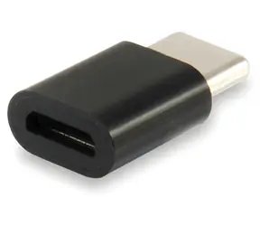 Equip Adaptér USB-C – Micro USB černá / Redukce / Hliníkové tělo