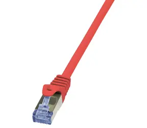 Logilink CAT6A červená / Patch kabel / S/FTP / RJ-45 / 0,25 m