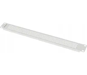 Lanberg 19" 1U šedá / Záslepný panel / Perforovaný / Ocel
