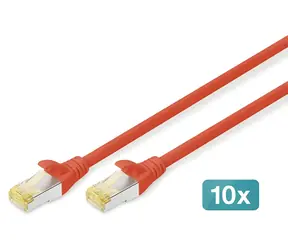 Digitus CAT 6A S/FTP červená