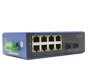 Digitus DN-651151 / Switch / 8x Gigabit PoE / 2x SFP / DIN lišta / IP40