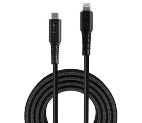 Lindy USB-C na Lightning černá / Kabel / 3 m / 480 Mbit/s / MFi certifikace