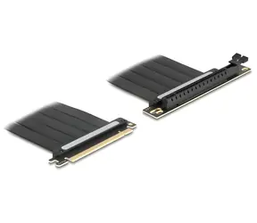 Delock Riser karta PCIe x16 na x16 90° / Riser karta / PCI Express 4.0 / flexibilní kabel 0,3 m / černá
