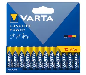 Varta Longlife Power AAA 12 ks / Baterie / 1.5V / alkalická