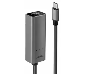 Lindy USB-C na 2.5G Ethernet adaptér / Síťový adaptér / USB-C(M) / RJ-45(F) / 2.5 Gbit/s / Realtek RTL8156B