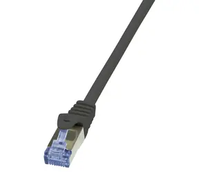 LogiLink PrimeLine černá / Patch kabel / Cat6A / S/FTP / AWG 26/7 / 5 m