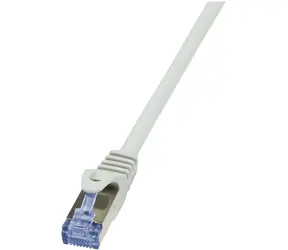 LogiLink PrimeLine šedá / Patch kabel / Cat6A / S/FTP / AWG 26/7 / 5 m