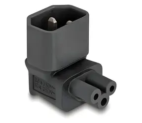 Delock IEC 60320 C14 - C5 / Napájecí redukce / IEC 60320 C14 vidlice / IEC 60320 C5 zásuvka / černá
