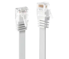 LINDY CAT6 U/UTP plochý bílá