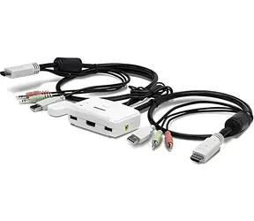 TRENDnet TK-215i bílá / KVM přepínač / 2 porty / HDMI / Full HD 1080p
