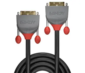 Lindy DVI-D Dual Link Anthra Line 5 m / Kabel / DVI-D - DVI-D / černý