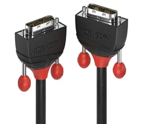 Lindy DVI-D Single Link Black Line 1 m černá / Kabel / DVI-D - DVI-D / max. 1920×1200 px