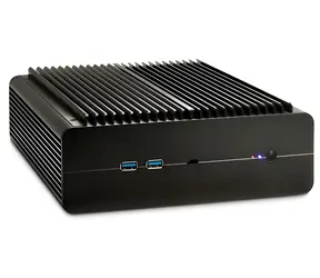 Inter-Tech IP-60 černá / Mini ITX / hliníková / 2x USB 3.0 / bez zdroje