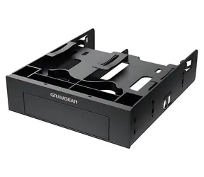 GrauGear G-CV-235T525 černá / Rámeček pro HDD/SSD / 2x 2,5" + 1x 3,5" / do 5,25" šachty / bez šroubování