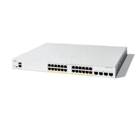 Cisco Catalyst C1300-24FP-4G / Switch / 24x GbE RJ-45 / 4x SFP / PoE+ 375W / REFRESH