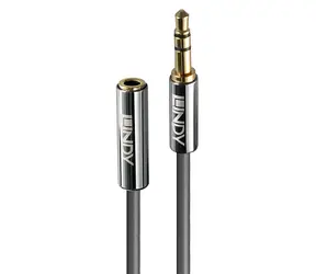 Lindy Cromo Line antracitová / Prodlužovací audio kabel / Jack 3,5 mm / 3 m