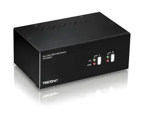 TRENDnet TK-232DV / KVM switch / 2-Port / DVI-I / USB Hub / Audio
