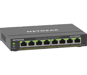 Netgear GS308EPP-100PES černá / Switch / 8x Gigabit PoE+ / 123 W / řízený