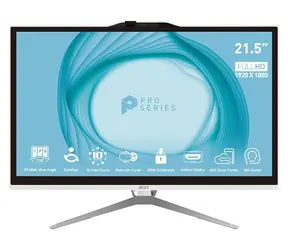 MSI PRO AP222T 14MA-663XEU černá / All-in-One počítač / 21,5" FHD Touch / Intel Core i3-14100 3,5GHz / 16GB / 512GB SSD