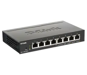 D-Link DGS-1100-08PV2/E / Switch / 8-port 10/100/1000 Mbps / 8x PoE+ / Smart Managed