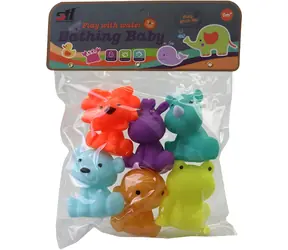 Stříkající zvířátka do vany 6 ks / Hračka do vany / guma / bez baterií / od 0 let
