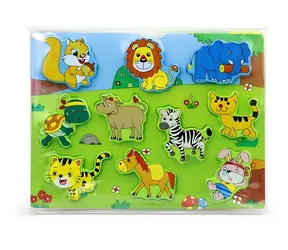 Dřevěné puzzle zvířátka / 30 x 21 cm / od 3 let