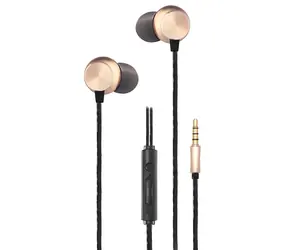 2GO Deluxe černá, zlatá / Sluchátka / Do uší / Mikrofon / Jack 3,5 mm