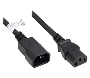 Good Connections prodlužovací kabel C14/C13 černá / Prodlužovací kabel / 5 m / 10A / 250V
