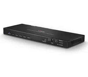 Lindy 4 Port HDMI 18G černá / HDMI splitter / 4K 60Hz / audio výstup / HDCP
