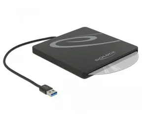 Delock černá / Externí pouzdro pro Slim SATA 5.25" / USB 3.2 Gen 1 / Hot-Swap