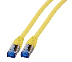 EFB žlutá / Patch kabel / Cat6a S/FTP / RJ45-RJ45 / 1,5 m / 10 Gbit/s