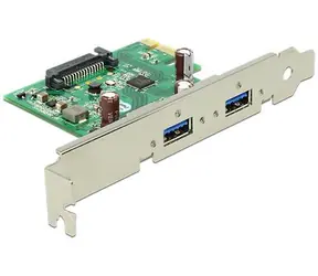DeLock 89391 / PCIe karta / 2x USB 3.2 Gen 1 5 Gbit/s / PCIe x1 / nízký profil