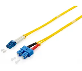 Equip LC-SC žlutá / Optický patchkabel / Duplex / Singlemode OS2 / 5 m