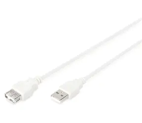 Digitus béžová / Prodlužovací kabel / USB 2.0 / USB A - USB A / 1,8 m