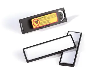 Durable Clip Card Magnet černá / Jmenovka / Magnetická / 67 x 17 mm / 25 ks