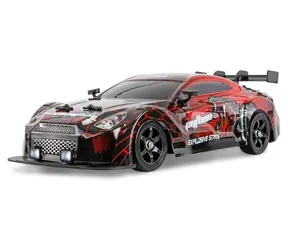 AMEWI RC auto Drift Sport GTR černá, červená / 1:16 / RTR / 4WD / 2.4GHz / kouřový efekt / LED osvětlení