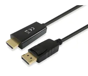 Equip DisplayPort-HDMI černá / Redukce / 4K/30Hz / 3 m / 10,2 Gbit/s