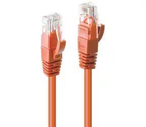 Lindy Patch kabel Cat6 oranžová / Patch kabel / U/UTP / RJ45-RJ45 / 0,3 m