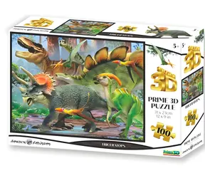PRIME 3D Puzzle Triceratops / 3D efekt / 100 dílků
