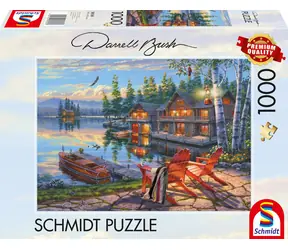 SCHMIDT Puzzle Břehy jezera Loon Lake, New York / 1000 dílků