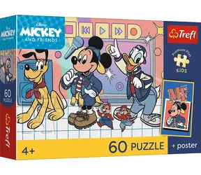 TREFL Puzzle Premium Plus Kids Mickey Mouse: Tým / 60 dílků / 27 x 20 cm