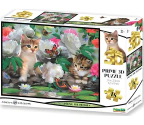 PRIME 3D Puzzle Mezi pivoňkami / 48 dílků / od 3 let