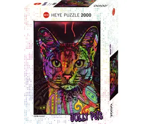 HEYE Puzzle Jolly Pets: Habešská kočka / 2000 dílků / 69 x 97 cm