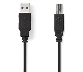 Nedis CCGB60100BK20 černá / Kabel USB / USB-A - USB-B / 2 m