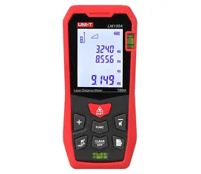UNI-T LM100A / Laserový dálkoměr / až 100 m / přesnost ±2 mm / paměť 99 měření